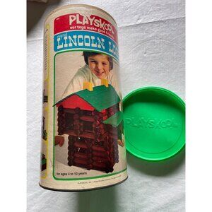 Vintage Lincoln Logs Frontierman Set Playskool 1974 Edition Original Box